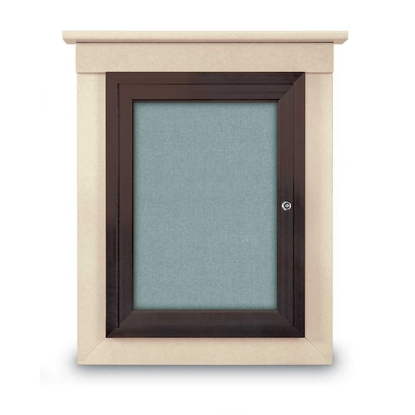 Sliding Glass Enclosed Letterboard, 48"x3